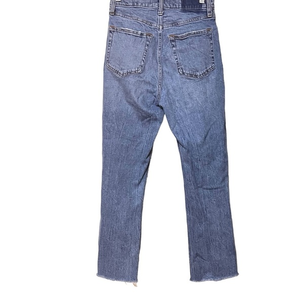 3/$30 ABERCROMBIE & FITCH THE ANKLE STRAIGHT ULTRA HIGH RISE  DISTRESSED 27 / 4R - Picture 9 of 16